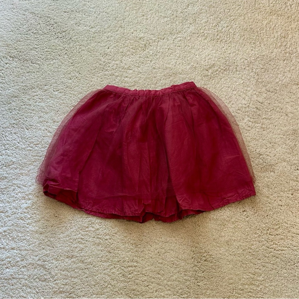 Mini Boden Burgundy Tulle Tutu Skirt - Holidays